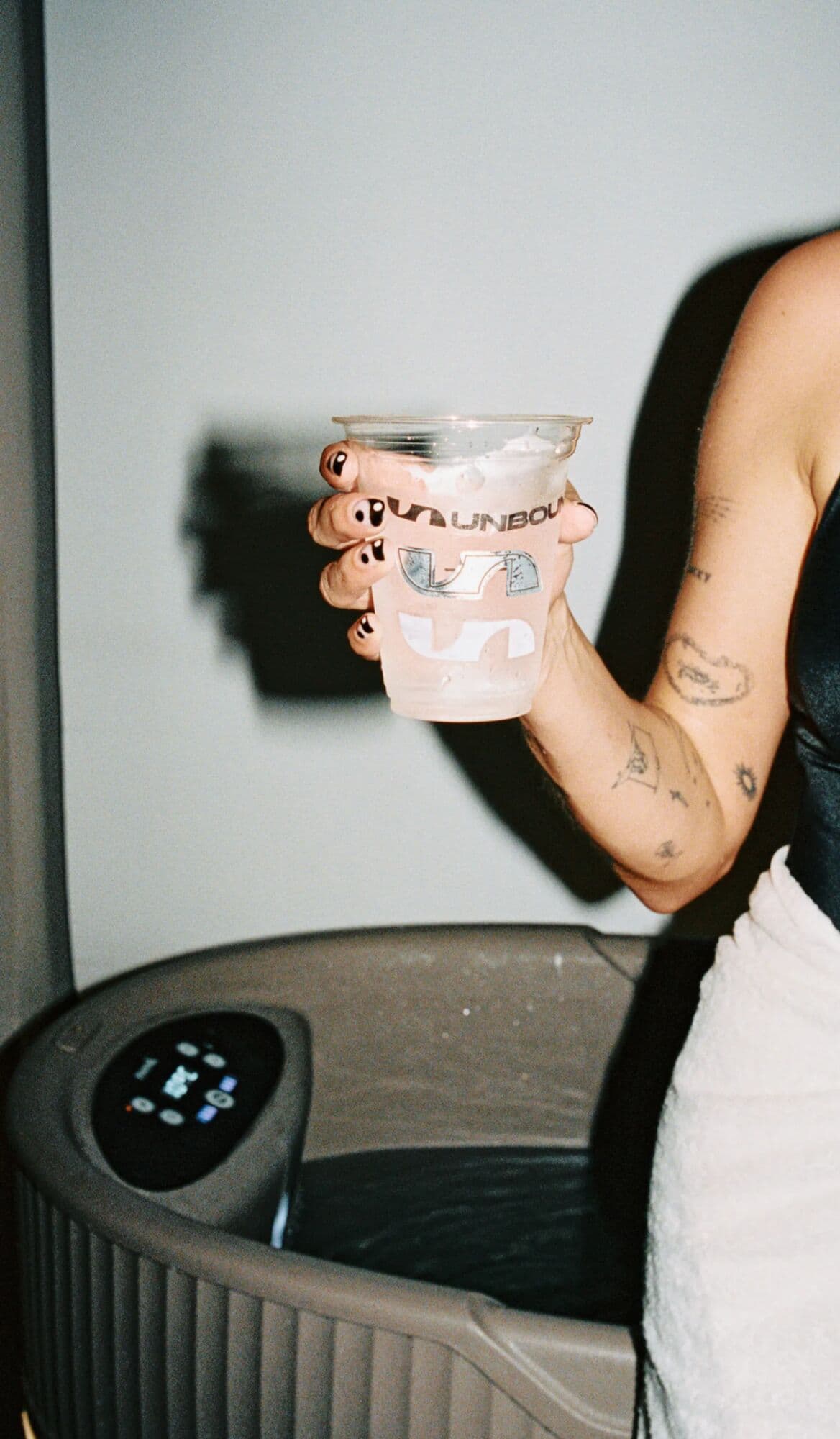 Ice bath recovery session